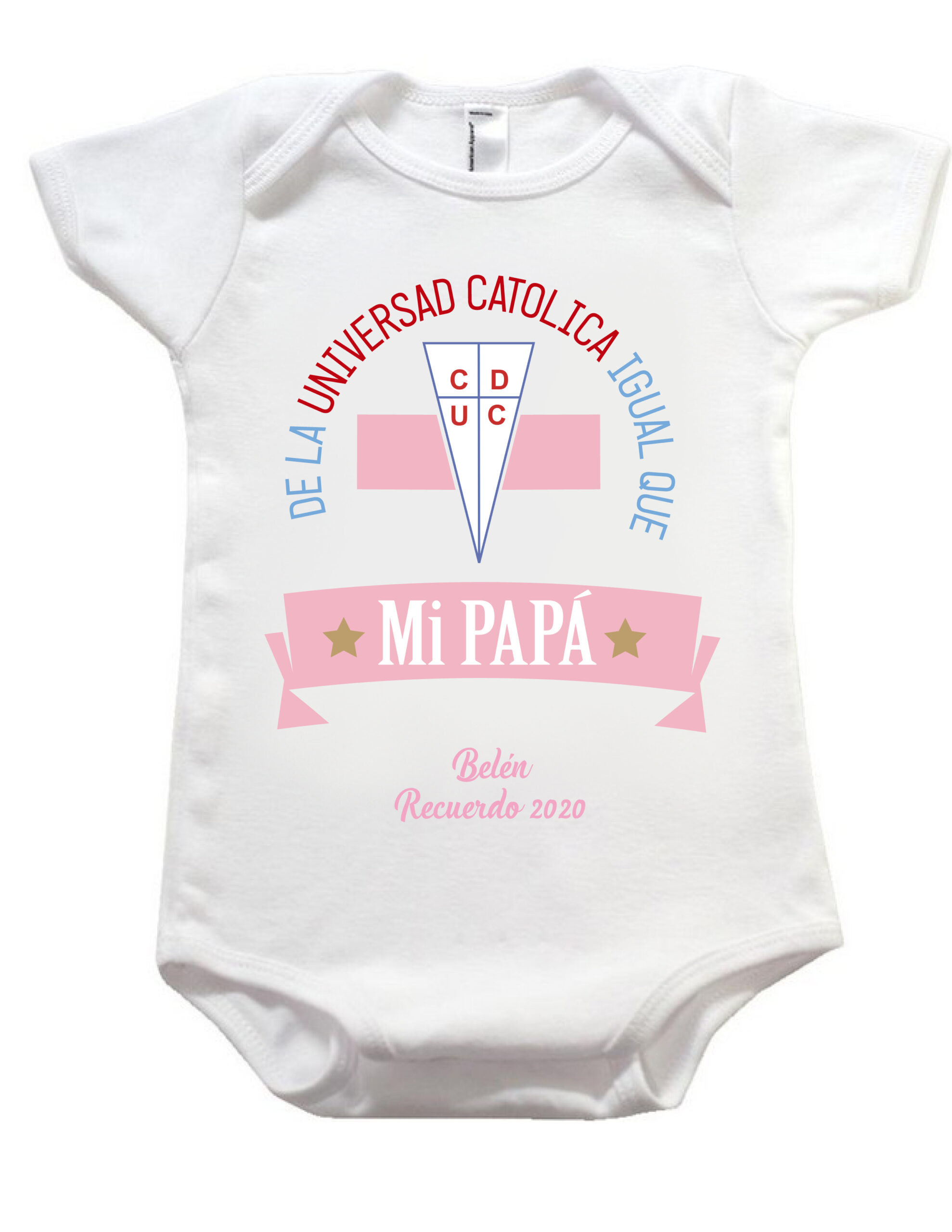 Body "DE LA CATOLICA IGUAL QUE MI PAPITO V2 (ROSA)"