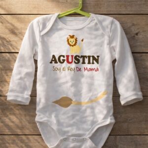 Body "Soy el Rey de mamá" personalizable