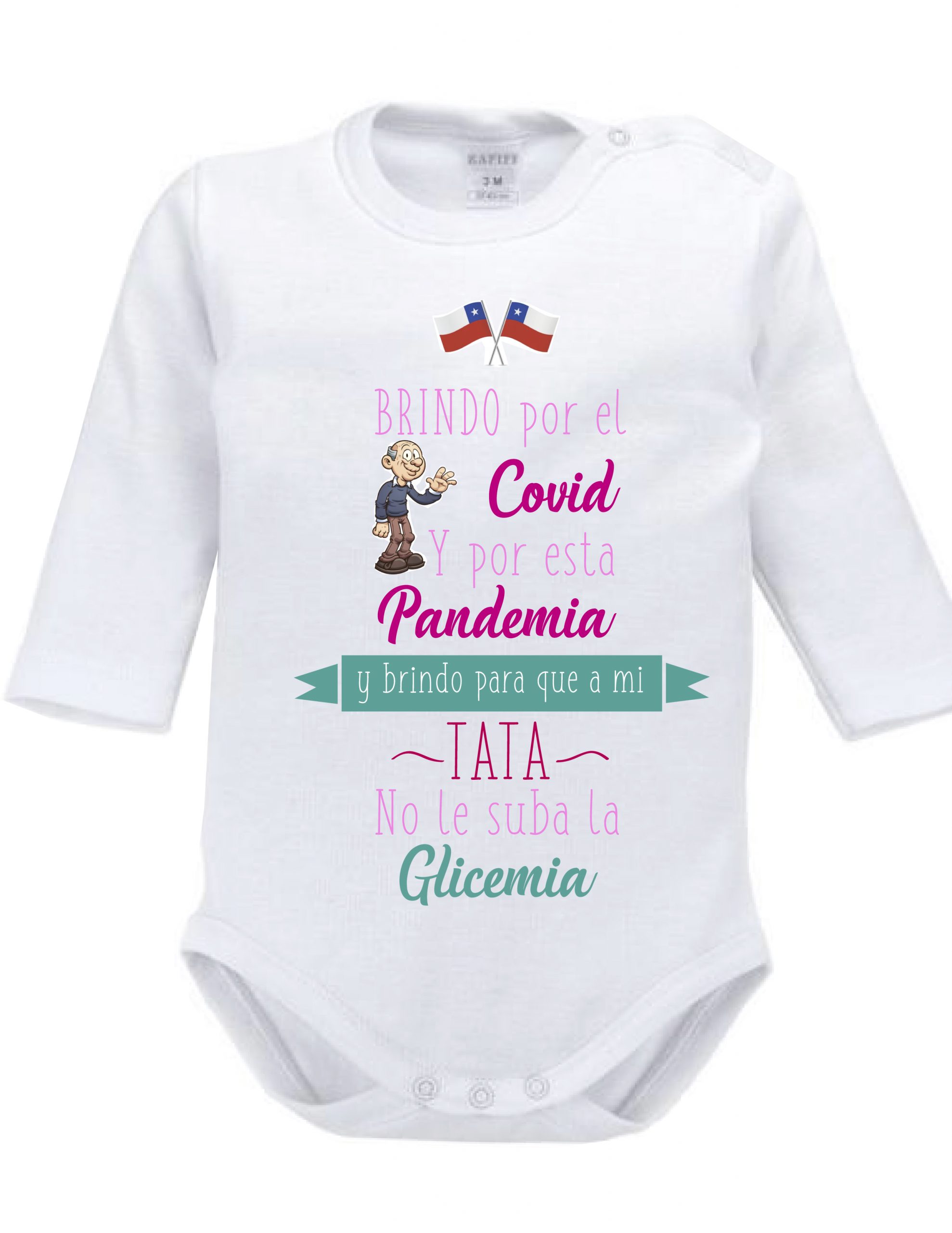 Brindo por el covid y por esta pandemia y para que al tata no le suba la glicemia