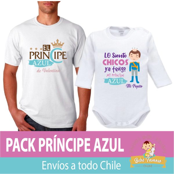 Pack principe azul (polera mas body niña)