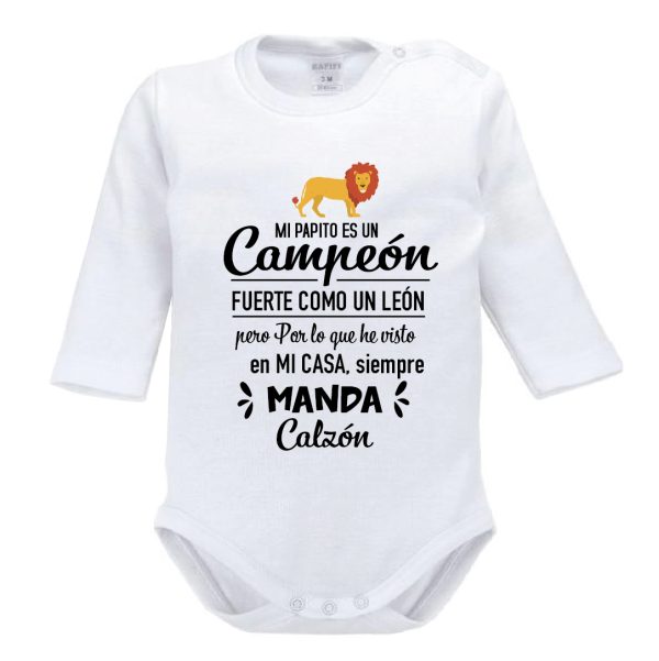 Mi papito es un campeón fuerte como un león