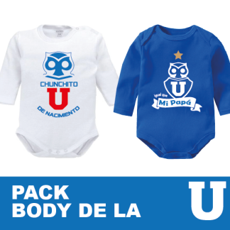 Pack bodys universidad de chile
