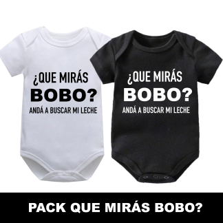Pack que mirás bobo?