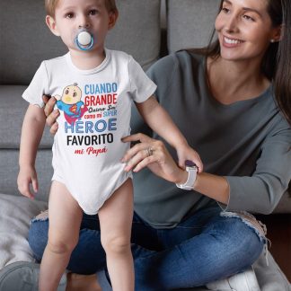 Cuando grande quiero ser como mi super héroe, mi papá