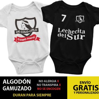 Pack colo colo 2 bodys. Envío Gratis a todo Chile
