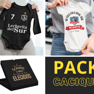 Pack cacique blanco y negro caja de regalo