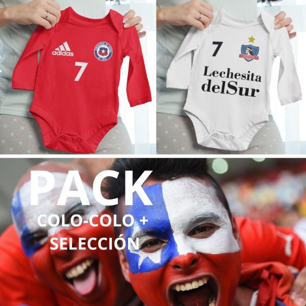 Pack selección mas colo colo blanco