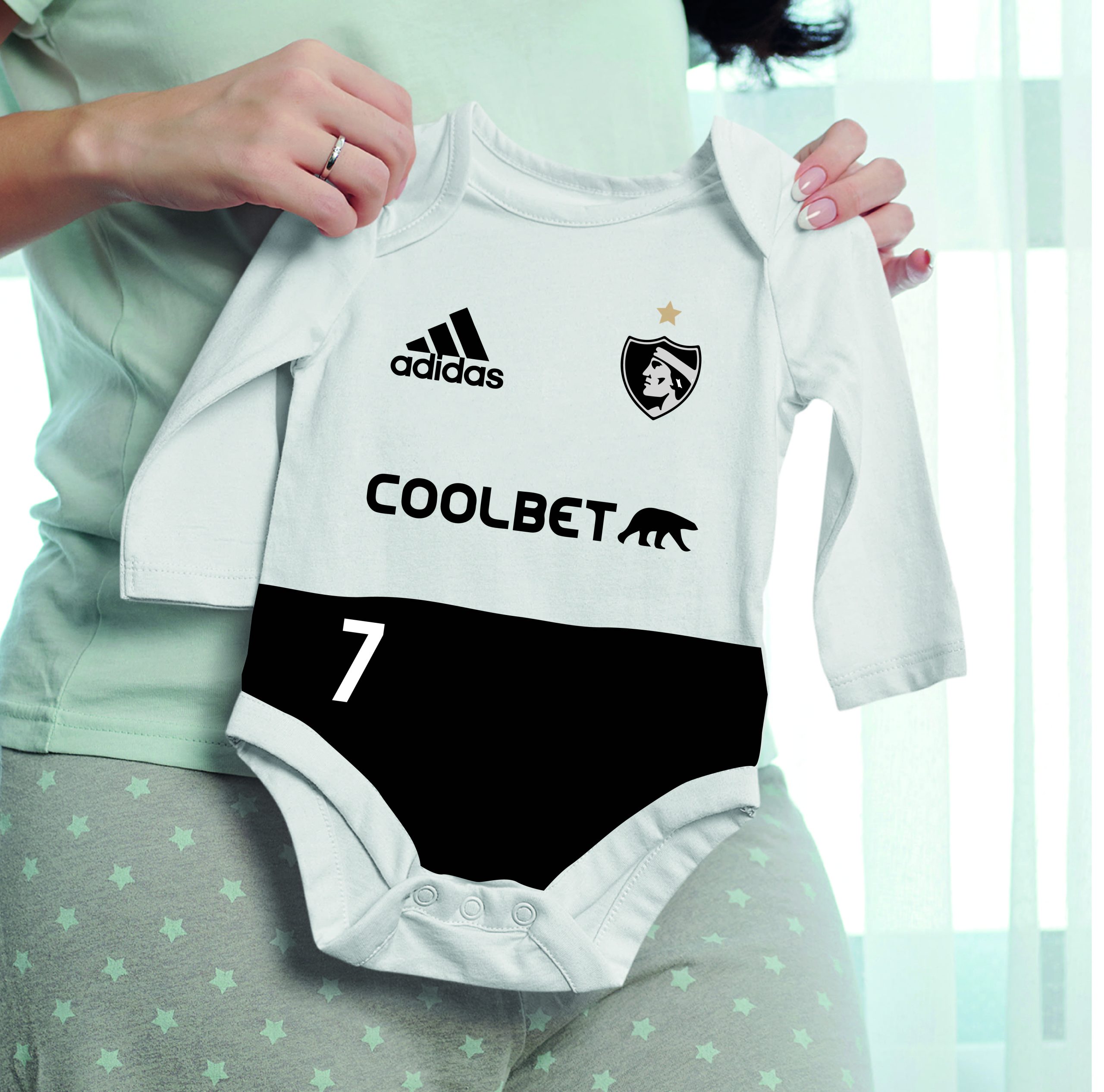 Colo colo coolbet body blanco con negro