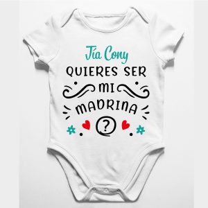 Tía quieres ser mi madrina, modelo 2 personalizado