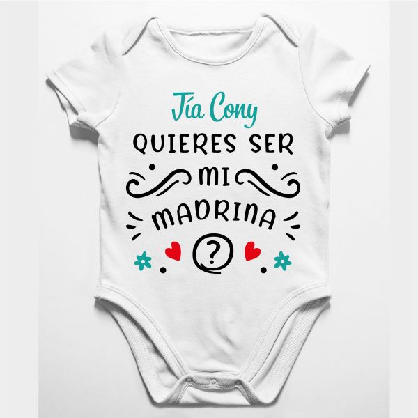 Tía quieres ser mi madrina, modelo 2 personalizado