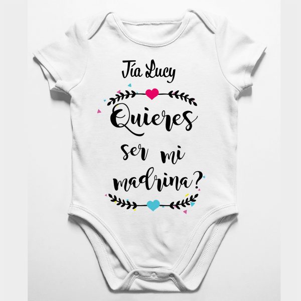 Tía quieres ser mi madrina, personalizado