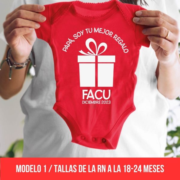 Papá soy tu mejor regalo rojo