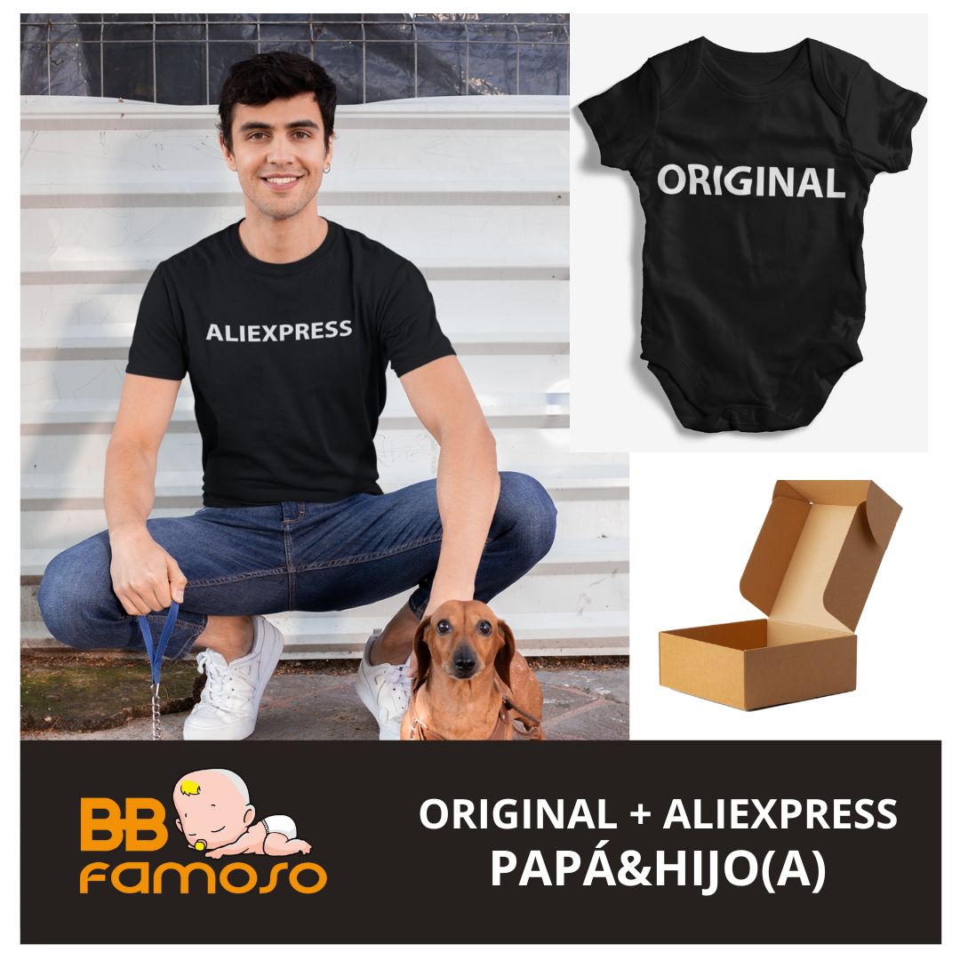 Polera papá aliexpress + body original