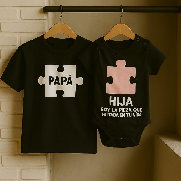 Polera adulto mas body unisex niña o niño puzzle