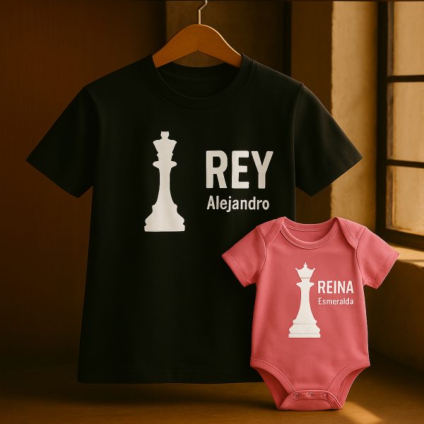 PACK POLERA mas body Rey y Reina