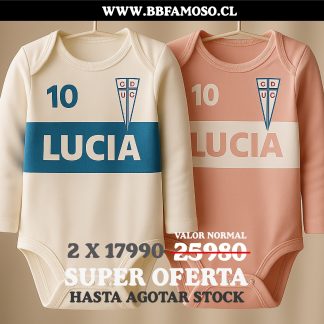 dupla bodys UC NIÑA PERSONALIZABLE