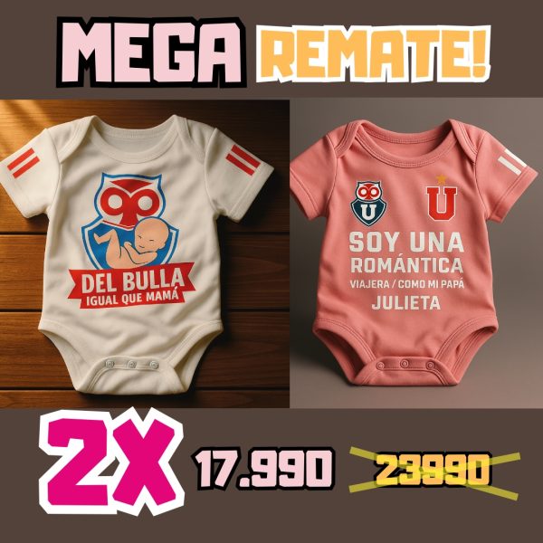 dupla u de chile niña, dos bodys