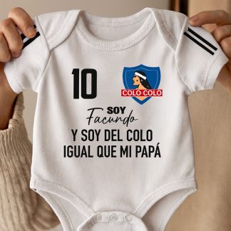 Soy de colo colo igual que mi papá (personalizado)