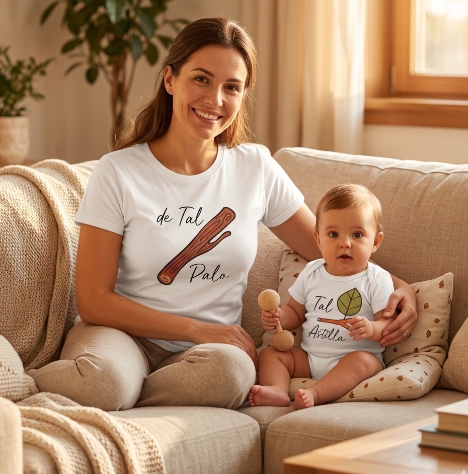 Body más polera para mamá de tal palo..