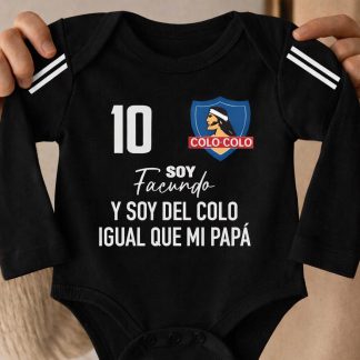 Soy de colo colo igual que mi papá negro (puedes cambiar el personalizado)