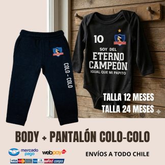 Pack Body Eterno campeón mas Pantalón algodón