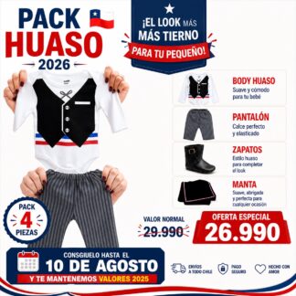 PACK 4 piezas huasos 2026