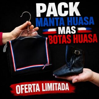 PACK MANTA HUASA MAS BOTAS HUASAS BEBÉ