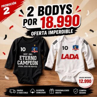 PACK 2 bodys niño eterno campeon mas lada
