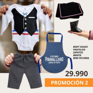 Pack huaso completo 4 piezas mas mini pechera